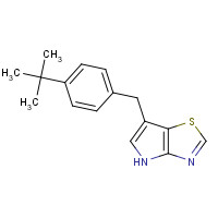 1312363-31-7 6-[(4-tert-butylphenyl)methyl]-4H-pyrrolo[2,3-d][1,3]thiazole chemical structure