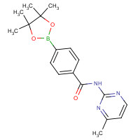 1419221-35-4 N-(4-methylpyrimidin-2-yl)-4-(4,4,5,5-tetramethyl-1,3,2-dioxaborolan-2-yl)benzamide chemical structure
