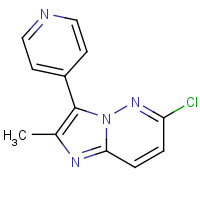 1334739-95-5 6-chloro-2-methyl-3-pyridin-4-ylimidazo[1,2-b]pyridazine chemical structure
