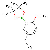 868167-66-2 2-(5-ethyl-2-methoxyphenyl)-4,4,5,5-tetramethyl-1,3,2-dioxaborolane chemical structure