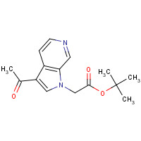 1386457-04-0 tert-butyl 2-(3-acetylpyrrolo[2,3-c]pyridin-1-yl)acetate chemical structure