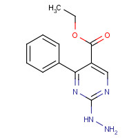 188936-37-0 ethyl 2-hydrazinyl-4-phenylpyrimidine-5-carboxylate chemical structure