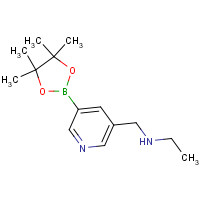 919347-17-4 N-[[5-(4,4,5,5-tetramethyl-1,3,2-dioxaborolan-2-yl)pyridin-3-yl]methyl]ethanamine chemical structure