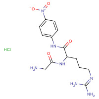 125455-61-0 2-[(2-aminoacetyl)amino]-5-(diaminomethylideneamino)-N-(4-nitrophenyl)pentanamide;hydrochloride chemical structure