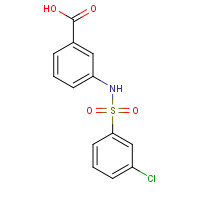 749884-42-2 3-[(3-chlorophenyl)sulfonylamino]benzoic acid chemical structure