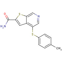 251992-66-2 4-(4-methylphenyl)sulfanylthieno[2,3-c]pyridine-2-carboxamide chemical structure