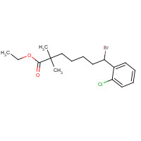 1373492-27-3 ethyl 7-bromo-7-(2-chlorophenyl)-2,2-dimethylheptanoate chemical structure