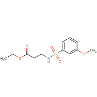 350687-90-0 ethyl 3-[(3-methoxyphenyl)sulfonylamino]propanoate chemical structure