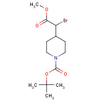 881016-88-2 tert-butyl 4-(1-bromo-2-methoxy-2-oxoethyl)piperidine-1-carboxylate chemical structure