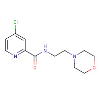 284462-51-7 4-chloro-N-(2-morpholin-4-ylethyl)pyridine-2-carboxamide chemical structure