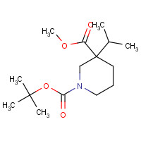 1363166-18-0 1-O-tert-butyl 3-O-methyl 3-propan-2-ylpiperidine-1,3-dicarboxylate chemical structure