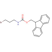 186663-83-2 9H-fluoren-9-ylmethyl N-(3-bromopropyl)carbamate chemical structure