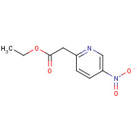 174890-57-4 ethyl 2-(5-nitropyridin-2-yl)acetate chemical structure