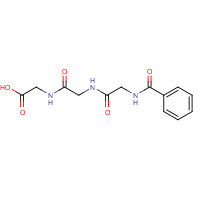 31384-90-4 2-[[2-[(2-benzamidoacetyl)amino]acetyl]amino]acetic acid chemical structure