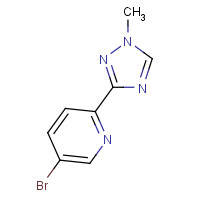 1319255-39-4 5-bromo-2-(1-methyl-1,2,4-triazol-3-yl)pyridine chemical structure