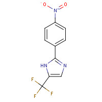 33469-09-9 2-(4-nitrophenyl)-5-(trifluoromethyl)-1H-imidazole chemical structure