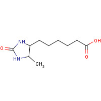 15720-25-9 6-(5-methyl-2-oxoimidazolidin-4-yl)hexanoic acid chemical structure