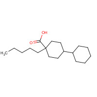 1003712-28-4 4-cyclohexyl-1-pentylcyclohexane-1-carboxylic acid chemical structure