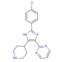 1352278-10-4 2-[2-(4-chlorophenyl)-5-piperidin-4-yl-1H-imidazol-4-yl]pyrimidine chemical structure