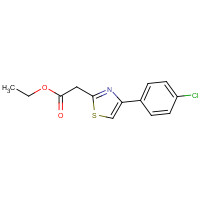 17969-12-9 ethyl 2-[4-(4-chlorophenyl)-1,3-thiazol-2-yl]acetate chemical structure