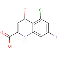 123157-61-9 5-chloro-7-iodo-4-oxo-1H-quinoline-2-carboxylic acid chemical structure