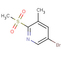 1445651-58-0 5-bromo-3-methyl-2-methylsulfonylpyridine chemical structure