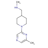 887922-91-0 N-methyl-1-[1-(6-methylpyrazin-2-yl)piperidin-4-yl]methanamine chemical structure