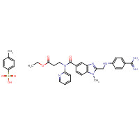 872728-85-3 ethyl 3-[[2-[(4-carbamimidoylanilino)methyl]-1-methylbenzimidazole-5-carbonyl]-pyridin-2-ylamino]propanoate;4-methylbenzenesulfonic acid chemical structure