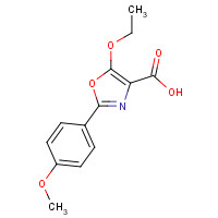 887248-43-3 5-ethoxy-2-(4-methoxyphenyl)-1,3-oxazole-4-carboxylic acid chemical structure