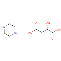 14852-14-3 2-hydroxybutanedioic acid;piperazine chemical structure