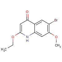 1021438-00-5 6-bromo-2-ethoxy-7-methoxy-1H-quinolin-4-one chemical structure