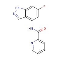 1198802-84-4 N-(6-bromo-1H-indazol-4-yl)pyridine-2-carboxamide chemical structure