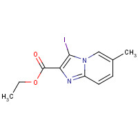 885276-50-6 ethyl 3-iodo-6-methylimidazo[1,2-a]pyridine-2-carboxylate chemical structure