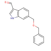 887575-94-2 6-(phenylmethoxymethyl)-1H-indole-3-carbaldehyde chemical structure