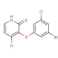 1338226-10-0 3-(3-bromo-5-chlorophenoxy)-4-chloro-1H-pyridin-2-one chemical structure