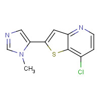 225385-09-1 7-chloro-2-(3-methylimidazol-4-yl)thieno[3,2-b]pyridine chemical structure