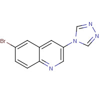 1355583-17-3 6-bromo-3-(1,2,4-triazol-4-yl)quinoline chemical structure