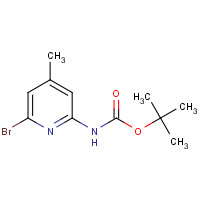 1206249-13-9 tert-butyl N-(6-bromo-4-methylpyridin-2-yl)carbamate chemical structure