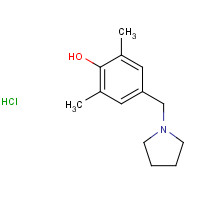 218796-04-4 2,6-dimethyl-4-(pyrrolidin-1-ylmethyl)phenol;hydrochloride chemical structure