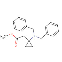 133616-15-6 methyl 2-[1-(dibenzylamino)cyclopropyl]acetate chemical structure