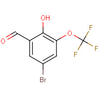497959-32-7 5-bromo-2-hydroxy-3-(trifluoromethoxy)benzaldehyde chemical structure
