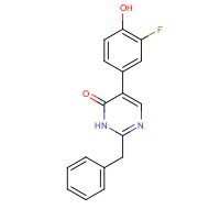 946505-12-0 2-benzyl-5-(3-fluoro-4-hydroxyphenyl)-1H-pyrimidin-6-one chemical structure