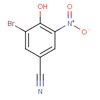1828-58-6 3-bromo-4-hydroxy-5-nitrobenzonitrile chemical structure