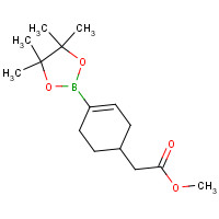 1109277-66-8 methyl 2-[4-(4,4,5,5-tetramethyl-1,3,2-dioxaborolan-2-yl)cyclohex-3-en-1-yl]acetate chemical structure