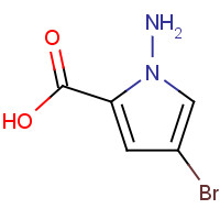 1243450-04-5 1-amino-4-bromopyrrole-2-carboxylic acid chemical structure