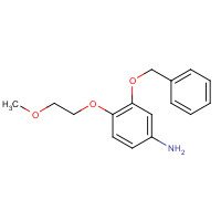 1616380-63-2 4-(2-methoxyethoxy)-3-phenylmethoxyaniline chemical structure