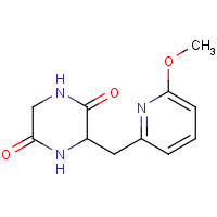 1361225-18-4 3-[(6-methoxypyridin-2-yl)methyl]piperazine-2,5-dione chemical structure