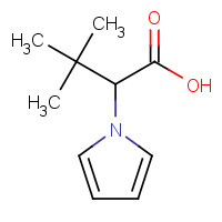 338963-14-7 3,3-dimethyl-2-pyrrol-1-ylbutanoic acid chemical structure