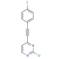 570376-20-4 2-chloro-4-[2-(4-fluorophenyl)ethynyl]pyrimidine chemical structure