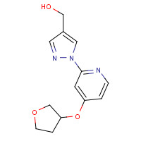 1429309-39-6 [1-[4-(oxolan-3-yloxy)pyridin-2-yl]pyrazol-4-yl]methanol chemical structure